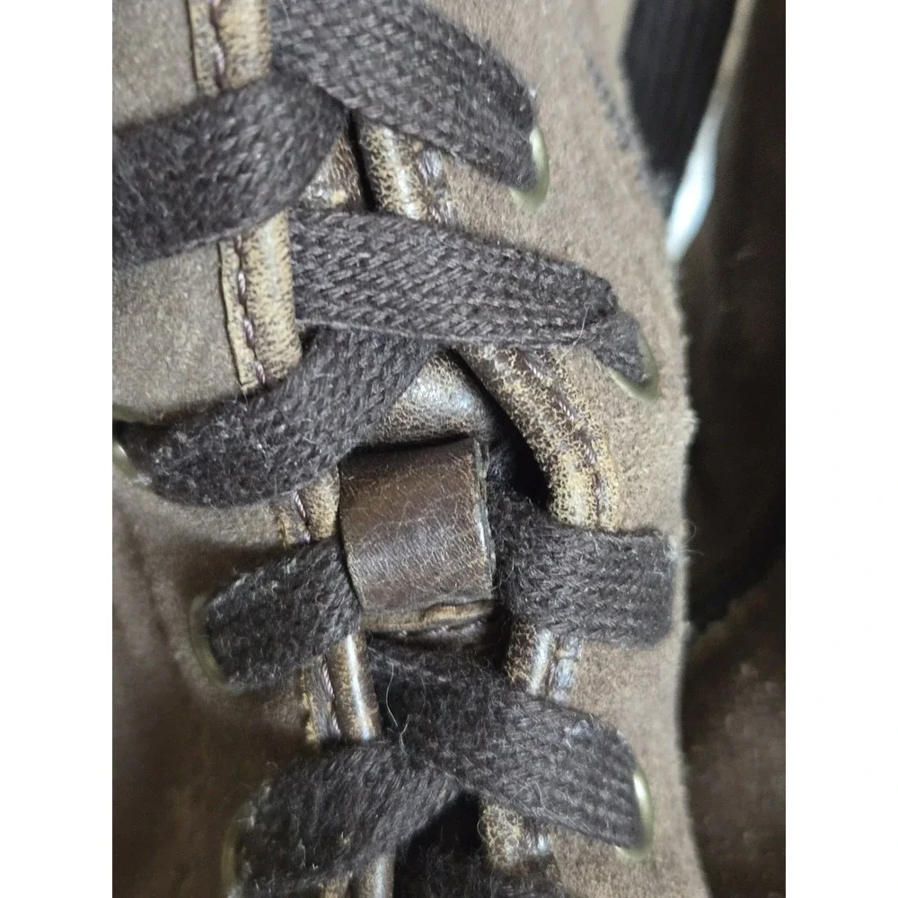 Palladium Women's Tall Boots Vintage Brown EU 39/US 8 Laced Faded Leather Look - Picture 15 of 16